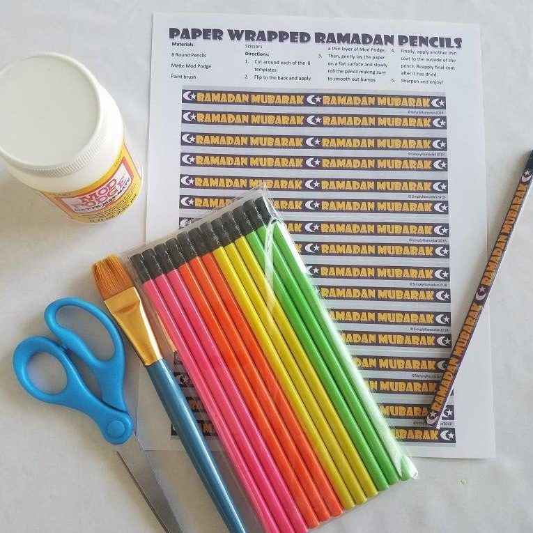 Make your own Ramadan pencils here!